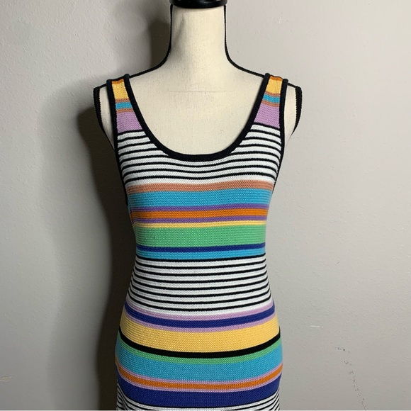 Roxy Sunshine Bouquet Stripe Knit Midi Dress - Picture 8 of 14